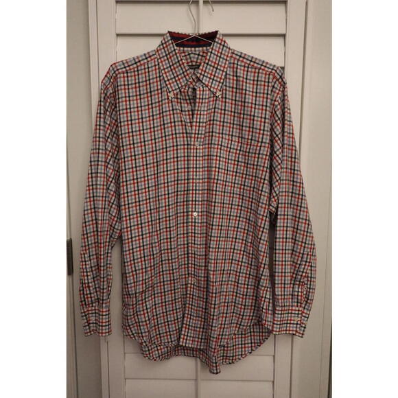 J. McLaughlin Other - J. McLaughlin‎ button down in red/white/blue plaid size Medium